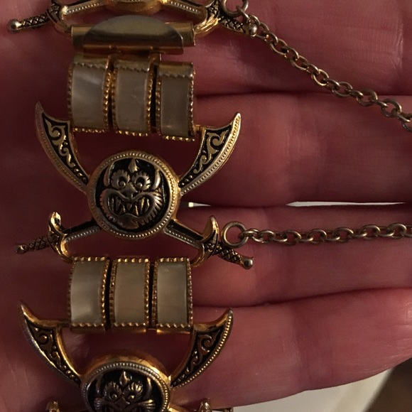 Vintage Damascene Gothic Monster Bracelet - Picture 4 of 8